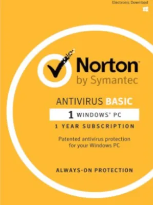 Norton AntiVirus Basic PC NortonLifeLock Key EUROPE/AUSTRALIA