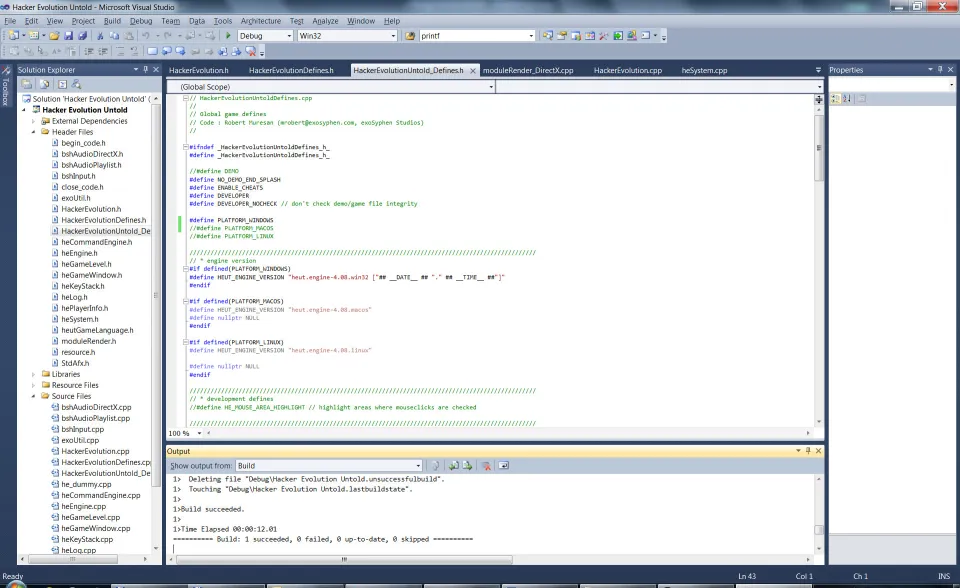 Hacker Evolution Source Code